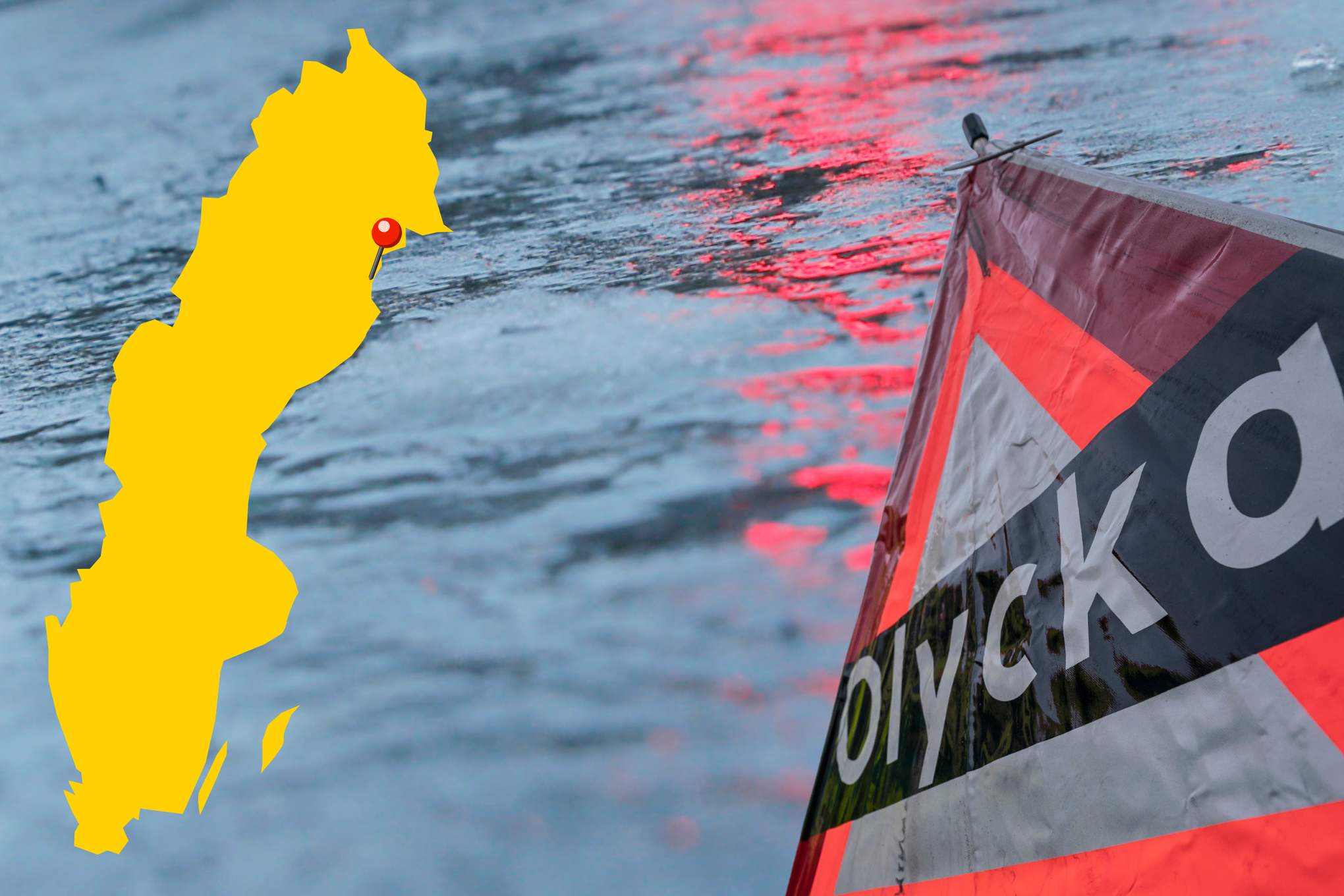 Mannen halkade på en isfläck i Piteå när han jobbade och dog av sina skador