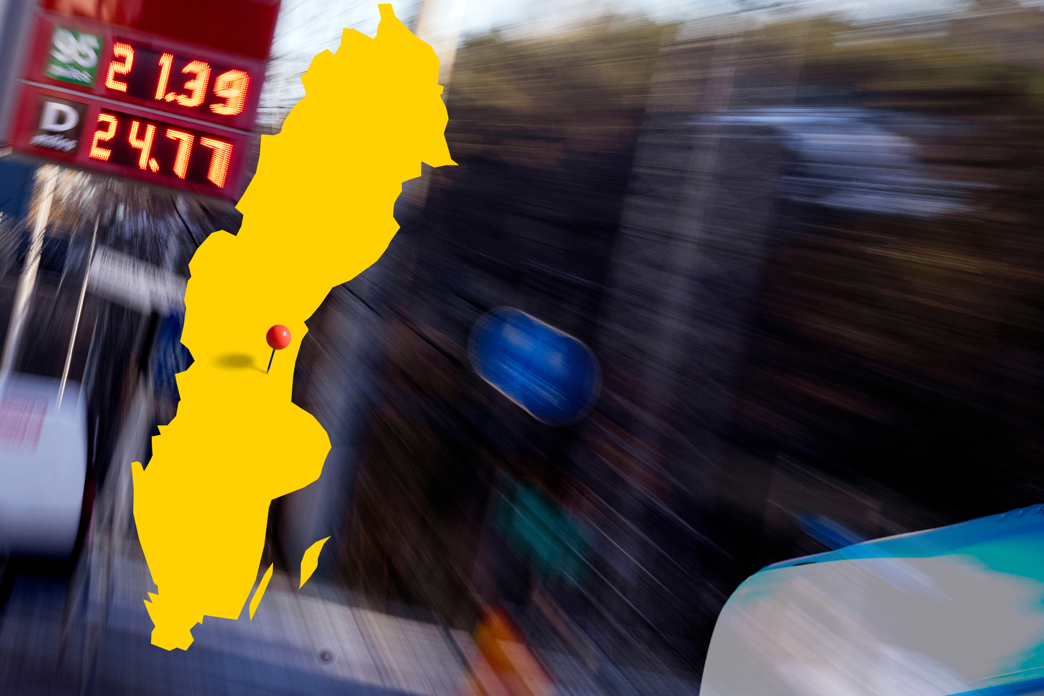 Mannen omkom efter en explosion vid en bensinmack i Bollnäs
